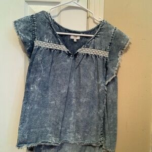 True Craft Blue Denim Blouse